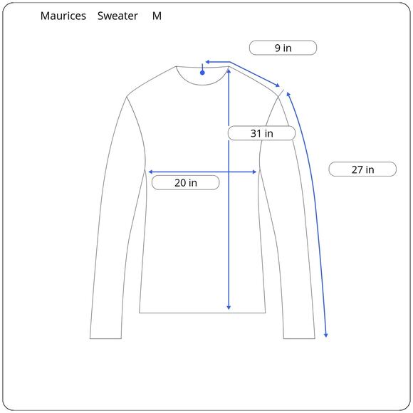 Maurices Geometric Heathered Long Tunic Sweater Women's M Casual Fall Yellow - Picture 6 of 6
